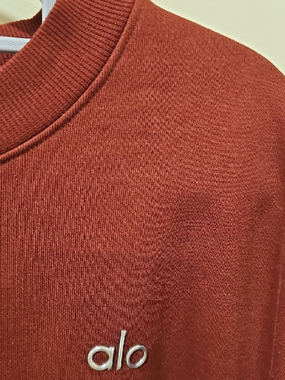 ALO Yoga Accolade Crewneck Pullover Sweatshirt In Cranberry; Size XL; NWT - Picture 6 of 9